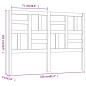 vidaXL Cabecero de cama madera maciza de pino blanco 156x4x104 cm