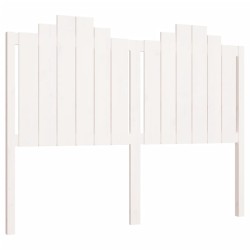 vidaXL Cabecero de cama madera maciza de pino blanco 141x4x110 cm