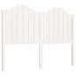 vidaXL Cabecero de cama madera maciza de pino blanco 141x4x110 cm vidaXL Cabecero de cama madera maciza de pino blanco 141x4x110 cm