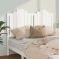 vidaXL Cabecero de cama madera maciza de pino blanco 141x4x110 cm vidaXL Cabecero de cama madera maciza de pino blanco 141x4x110 cm