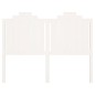 vidaXL Cabecero de cama madera maciza de pino blanco 141x4x110 cm vidaXL Cabecero de cama madera maciza de pino blanco 141x4x110 cm