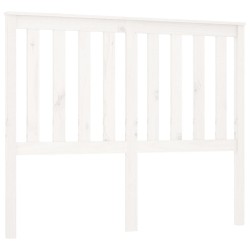 vidaXL Cabecero de cama madera maciza de pino blanco 141x6x101 cm