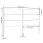 vidaXL Cabecero madera maciza de pino blanco 186x4x100 cm