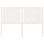 vidaXL Cabecero de cama madera maciza de pino blanco 140,5x4x100 cm vidaXL Cabecero de cama madera maciza de pino blanco 140,5x4x100 cm