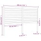 vidaXL Cabecero de cama madera maciza de pino blanco 186x4x100 cm vidaXL Cabecero de cama madera maciza de pino blanco 186x4x100 cm