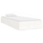 vidaXL Estructura de cama individual madera maciza blanca 90x190 cm vidaXL Estructura de cama individual madera maciza blanca 90x190 cm