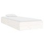 vidaXL Estructura de cama individual madera maciza blanca 90x190 cm vidaXL Estructura de cama individual madera maciza blanca 90x190 cm