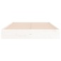 vidaXL Estructura de cama madera maciza blanca 200x200 cm vidaXL Estructura de cama madera maciza blanca 200x200 cm