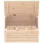 vidaXL Caja de almacenaje madera maciza de pino 59,5x36,5x33 cm vidaXL Caja de almacenaje madera maciza de pino 59,5x36,5x33 cm