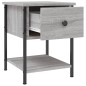 vidaXL Mesitas noche 2 uds madera ingeniería gris Sonoma 34x35,5x45 cm vidaXL Mesitas noche 2 uds madera ingeniería gris Sonoma 34x35,5x45 cm