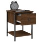 vidaXL Mesita noche 2 uds madera ingeniería marrón roble 34x35,5x45 cm vidaXL Mesita noche 2 uds madera ingeniería marrón roble 34x35,5x45 cm
