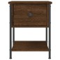 vidaXL Mesita noche 2 uds madera ingeniería marrón roble 34x35,5x45 cm vidaXL Mesita noche 2 uds madera ingeniería marrón roble 34x35,5x45 cm