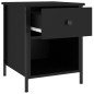 vidaXL Mesita de noche madera de ingeniería negro 40x42x50 cm vidaXL Mesita de noche madera de ingeniería negro 40x42x50 cm