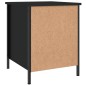 vidaXL Mesita de noche madera de ingeniería negro 40x42x50 cm vidaXL Mesita de noche madera de ingeniería negro 40x42x50 cm