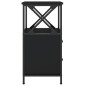vidaXL Mesitas de noche 2 uds madera de ingeniería negro 34x35,5x70 cm vidaXL Mesitas de noche 2 uds madera de ingeniería negro 34x35,5x70 cm