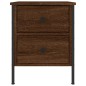 vidaXL Mesitas noche 2 uds madera ingeniería marrón roble 40x42x50 cm vidaXL Mesitas noche 2 uds madera ingeniería marrón roble 40x42x50 cm