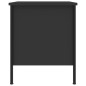 vidaXL Mesitas de noche 2 uds madera de ingeniería negro 40x42x50 cm