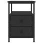 vidaXL Mesitas de noche 2 uds madera de ingeniería negro 34x35,5x50 cm vidaXL Mesitas de noche 2 uds madera de ingeniería negro 34x35,5x50 cm