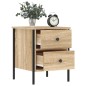 vidaXL Mesitas noche 2 uds madera ingeniería roble Sonoma 40x42x50 cm vidaXL Mesitas noche 2 uds madera ingeniería roble Sonoma 40x42x50 cm