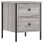 vidaXL Mesita de noche 2 uds madera ingeniería gris Sonoma 40x42x50 cm vidaXL Mesita de noche 2 uds madera ingeniería gris Sonoma 40x42x50 cm