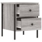 vidaXL Mesita de noche 2 uds madera ingeniería gris Sonoma 40x42x50 cm vidaXL Mesita de noche 2 uds madera ingeniería gris Sonoma 40x42x50 cm