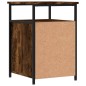vidaXL Mesita de noche madera contrachapada roble ahumado 40x42x60 cm vidaXL Mesita de noche madera contrachapada roble ahumado 40x42x60 cm
