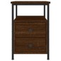vidaXL Mesita de noche madera de ingeniería marrón roble 34x35,5x50 cm vidaXL Mesita de noche madera de ingeniería marrón roble 34x35,5x50 cm