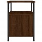 vidaXL Mesita de noche madera de ingeniería marrón roble 34x35,5x50 cm vidaXL Mesita de noche madera de ingeniería marrón roble 34x35,5x50 cm