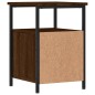 vidaXL Mesita de noche madera de ingeniería marrón roble 34x35,5x50 cm vidaXL Mesita de noche madera de ingeniería marrón roble 34x35,5x50 cm