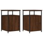 vidaXL Mesitas de noche 2 uds contrachapada roble marrón 40x42x60 cm vidaXL Mesitas de noche 2 uds contrachapada roble marrón 40x42x60 cm