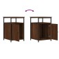vidaXL Mesitas de noche 2 uds contrachapada roble marrón 40x42x60 cm vidaXL Mesitas de noche 2 uds contrachapada roble marrón 40x42x60 cm