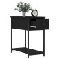 vidaXL Mesitas de noche 2 uds madera de ingeniería negra 30x60x60 cm vidaXL Mesitas de noche 2 uds madera de ingeniería negra 30x60x60 cm