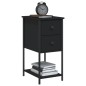 vidaXL Mesitas de noche 2 uds madera de ingeniería negro 32x42x70 cm vidaXL Mesitas de noche 2 uds madera de ingeniería negro 32x42x70 cm
