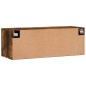 vidaXL Armario de pared madera ingeniería roble ahumado 100x36,5x35 cm vidaXL Armario de pared madera ingeniería roble ahumado 100x36,5x35 cm