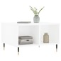 vidaXL Mesa de centro madera contrachapada blanco 60x50x36,5 cm vidaXL Mesa de centro madera contrachapada blanco 60x50x36,5 cm