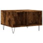 vidaXL Mesa de centro madera contrachapada roble ahumado 60x50x36,5 cm vidaXL Mesa de centro madera contrachapada roble ahumado 60x50x36,5 cm