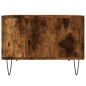 vidaXL Mesa de centro madera contrachapada roble ahumado 60x50x36,5 cm vidaXL Mesa de centro madera contrachapada roble ahumado 60x50x36,5 cm