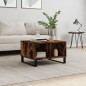 vidaXL Mesa de centro madera contrachapada roble ahumado 60x50x36,5 cm vidaXL Mesa de centro madera contrachapada roble ahumado 60x50x36,5 cm