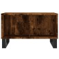 vidaXL Mesa de centro madera contrachapada roble ahumado 60x50x36,5 cm vidaXL Mesa de centro madera contrachapada roble ahumado 60x50x36,5 cm