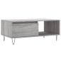 vidaXL Mesa de centro madera contrachapada gris Sonoma 90x50x36,5 cm vidaXL Mesa de centro madera contrachapada gris Sonoma 90x50x36,5 cm