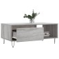 vidaXL Mesa de centro madera contrachapada gris Sonoma 90x50x36,5 cm vidaXL Mesa de centro madera contrachapada gris Sonoma 90x50x36,5 cm