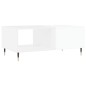 vidaXL Mesa de centro madera contrachapada blanco brillo 90x50x36,5 cm vidaXL Mesa de centro madera contrachapada blanco brillo 90x50x36,5 cm