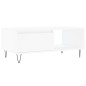 vidaXL Mesa de centro madera contrachapada blanco 90x50x36,5 cm vidaXL Mesa de centro madera contrachapada blanco 90x50x36,5 cm