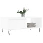 vidaXL Mesa de centro madera contrachapada blanco 90x50x36,5 cm vidaXL Mesa de centro madera contrachapada blanco 90x50x36,5 cm
