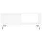 vidaXL Mesa de centro madera contrachapada blanco 90x50x36,5 cm vidaXL Mesa de centro madera contrachapada blanco 90x50x36,5 cm