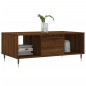 vidaXL Mesa de centro madera contrachapada marrón roble 90x50x36,5 cm