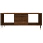 vidaXL Mesa de centro madera contrachapada marrón roble 90x50x36,5 cm