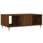 vidaXL Mesa de centro madera contrachapada marrón roble 90x50x36,5 cm