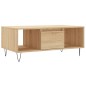 vidaXL Mesa de centro madera contrachapada roble Sonoma 90x50x36,5 cm vidaXL Mesa de centro madera contrachapada roble Sonoma 90x50x36,5 cm