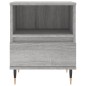 vidaXL Mesita de noche 2 uds madera ingeniería gris Sonoma 40x35x50 cm